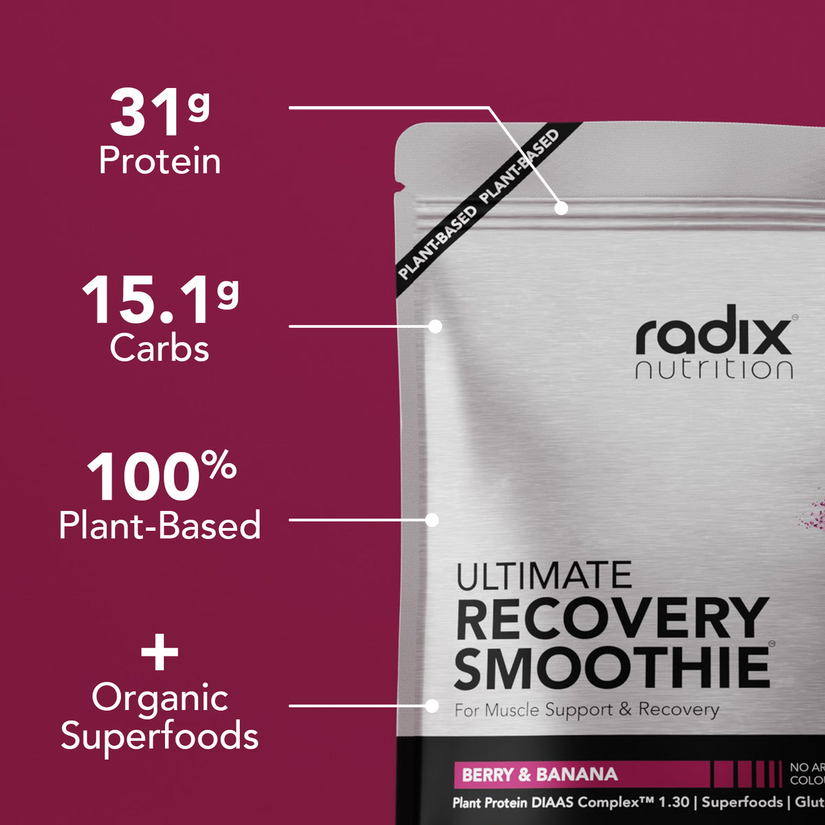 Ultimate Recovery Smoothie - Berry &amp; Banana / 10x Single Serve