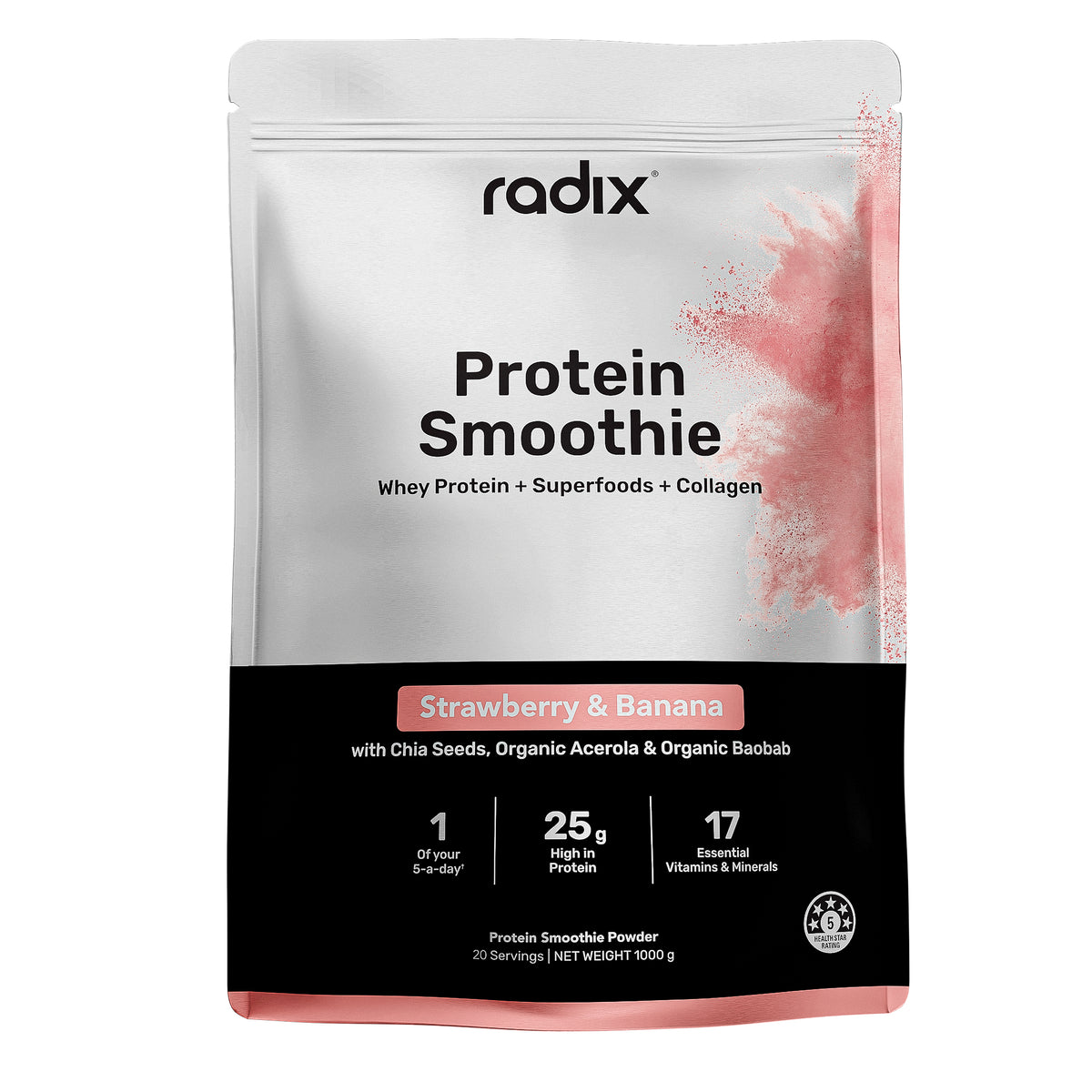 Whey Protein Smoothie - Strawberry &amp; Banana / Bulk Bag