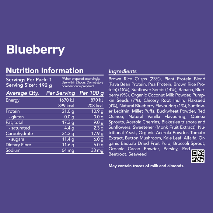 Original Breakfast - Blueberry / 400 kcal (8 Pack)