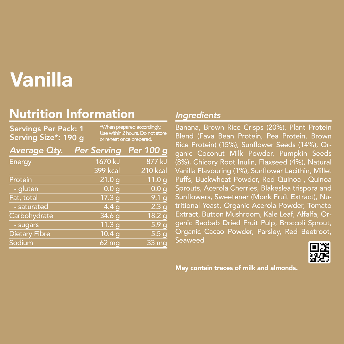 Original Breakfast - Vanilla / 400 kcal (8 Pack)