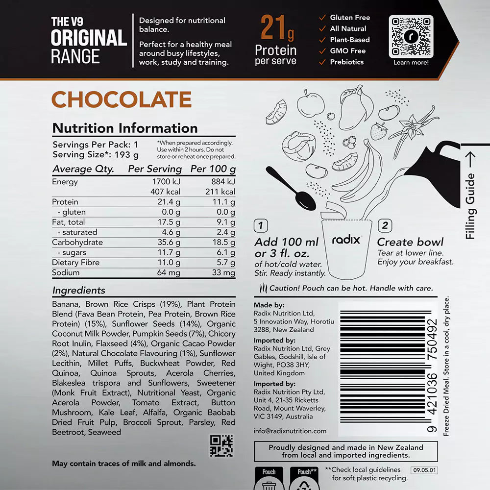 Original Breakfast - Chocolate / 400 kcal (1 Serving)