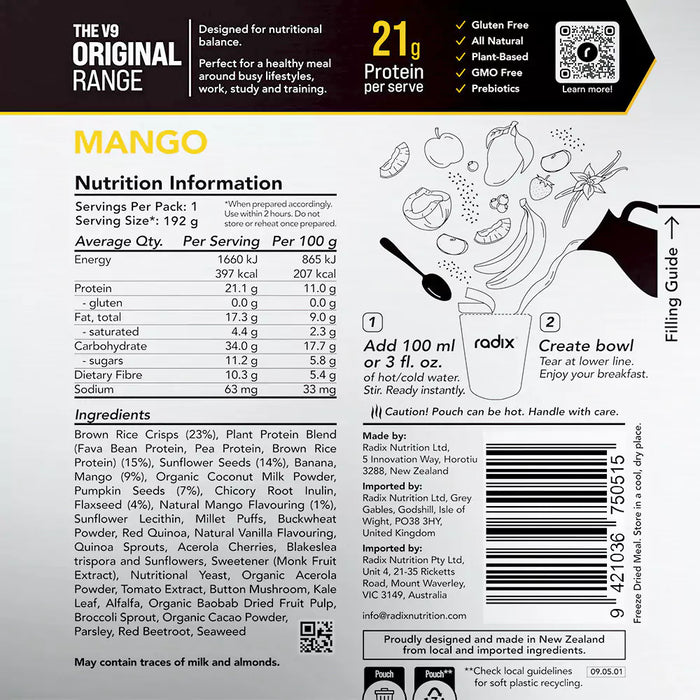 Original Breakfast - Mango / 400 kcal (1 Serving)