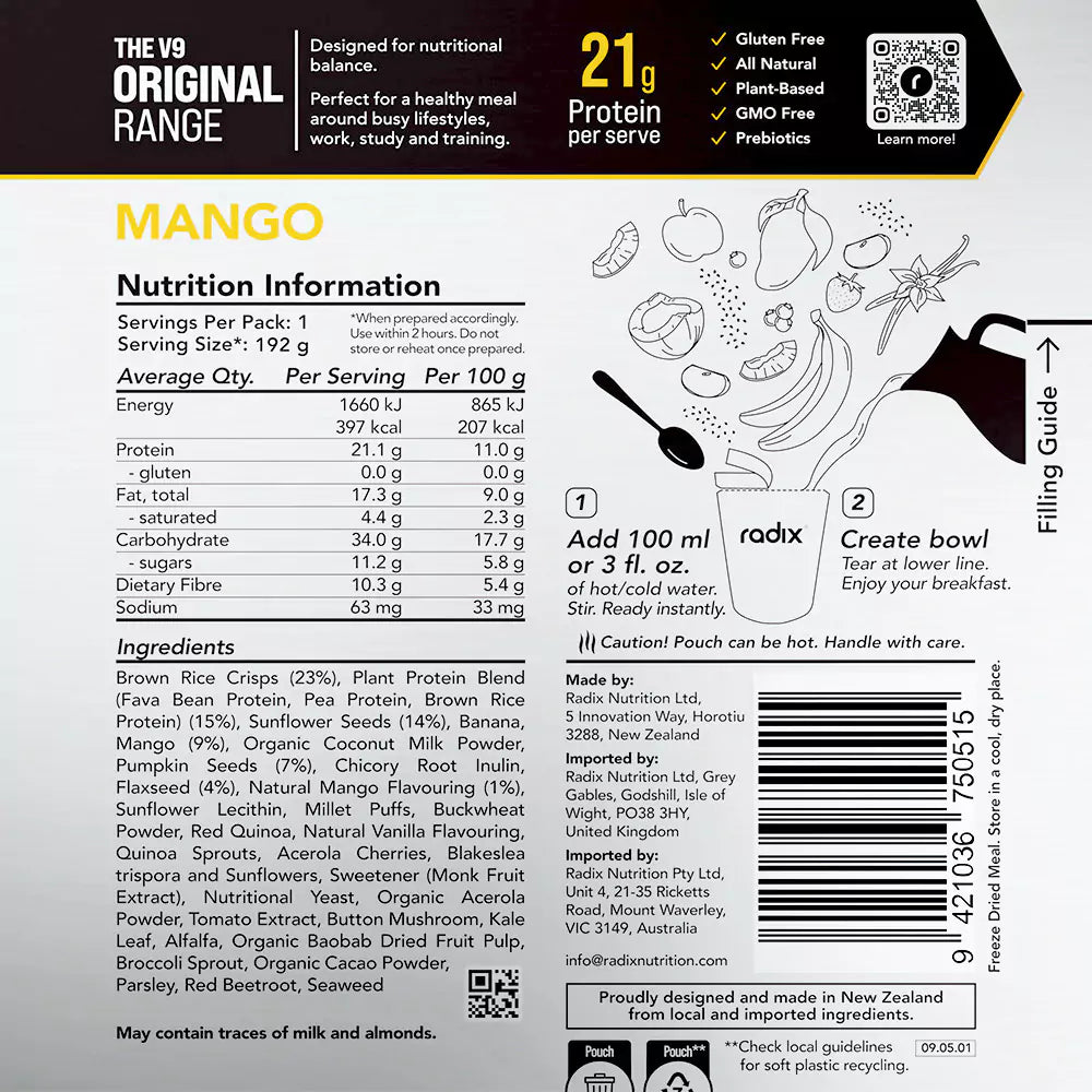 Original Breakfast - Mango / 400 kcal (8 Pack)