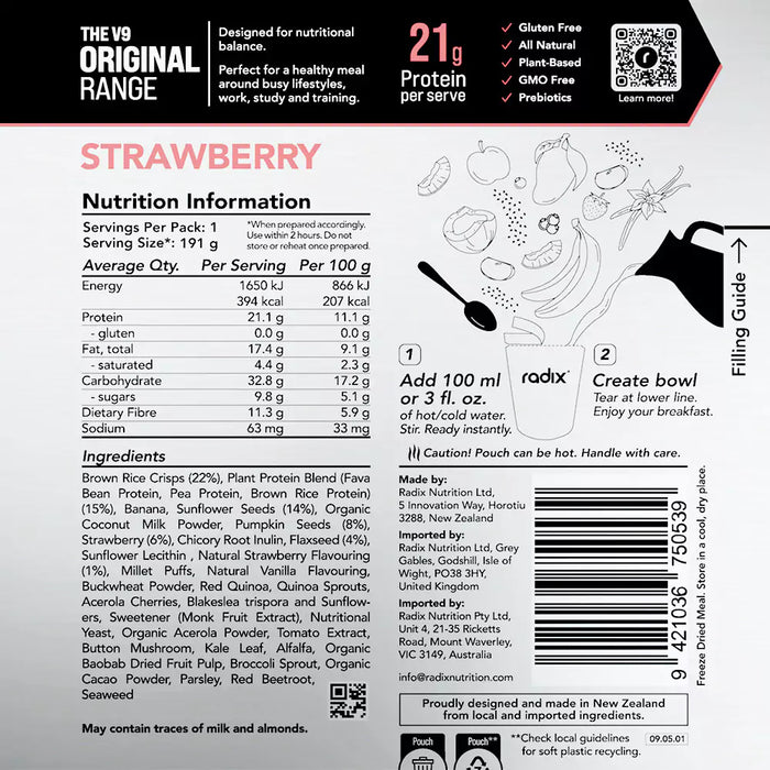 Original Breakfast - Strawberry / 400 kcal (1 Serving)