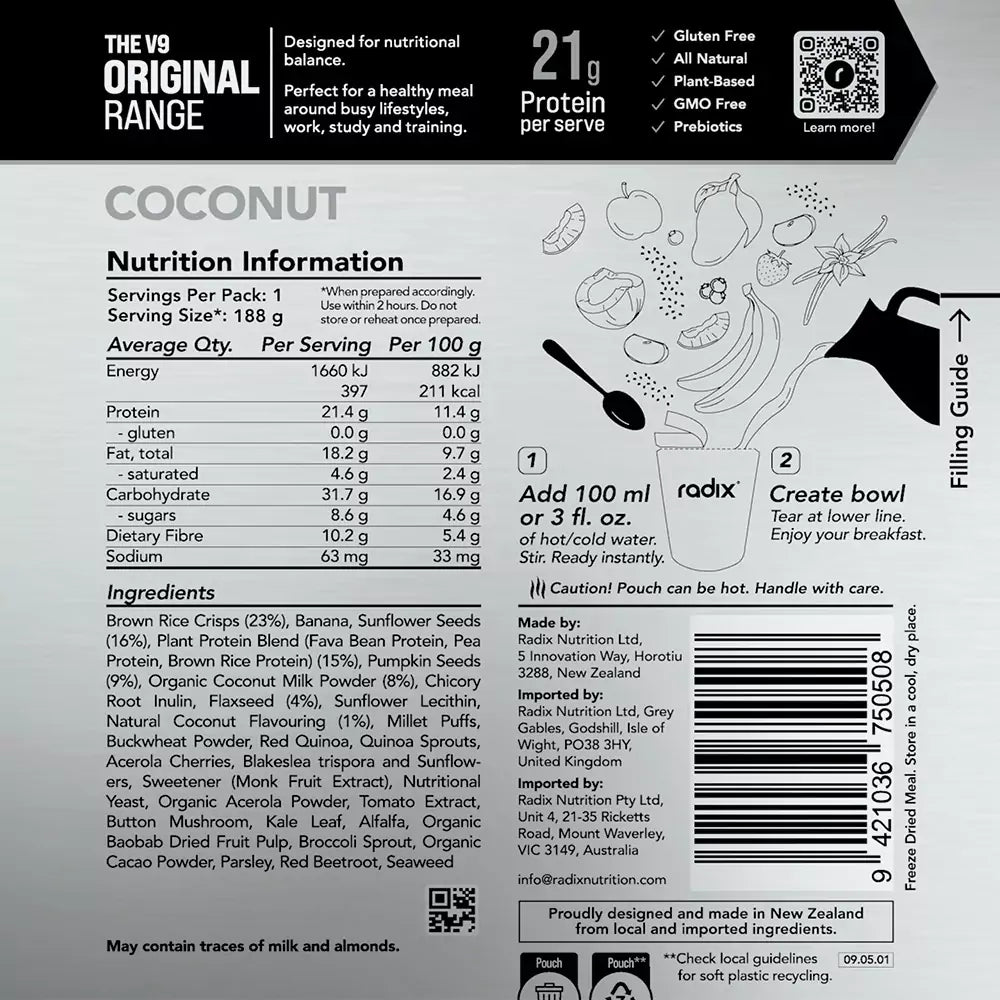 Original Breakfast - Coconut / 400 kcal (8 Pack)