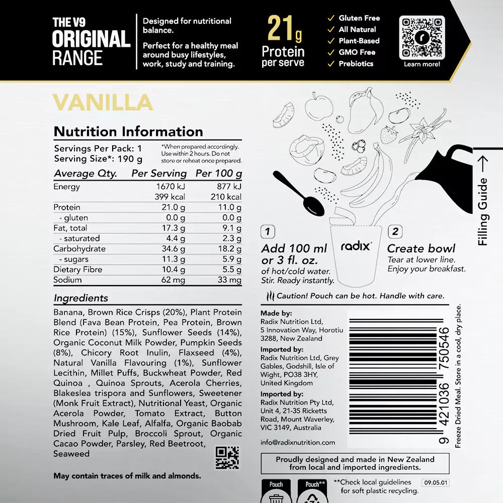 Original Breakfast - Vanilla / 400 kcal (8 Pack)