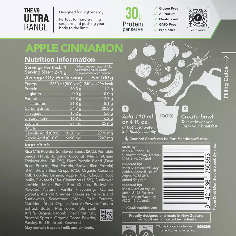 Ultra Breakfast - Apple Cinnamon / 800 kcal (6 Pack)