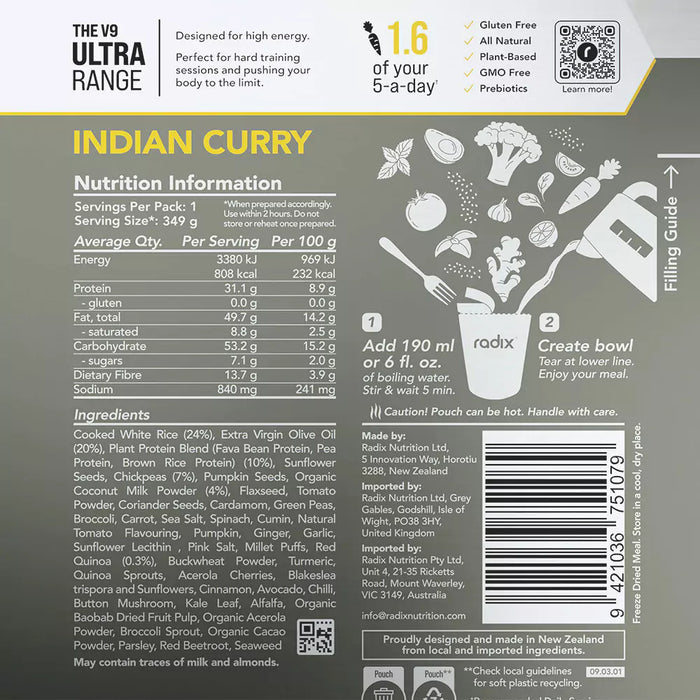 Ultra Meal - Indian Curry / 800 kcal (6 Pack)